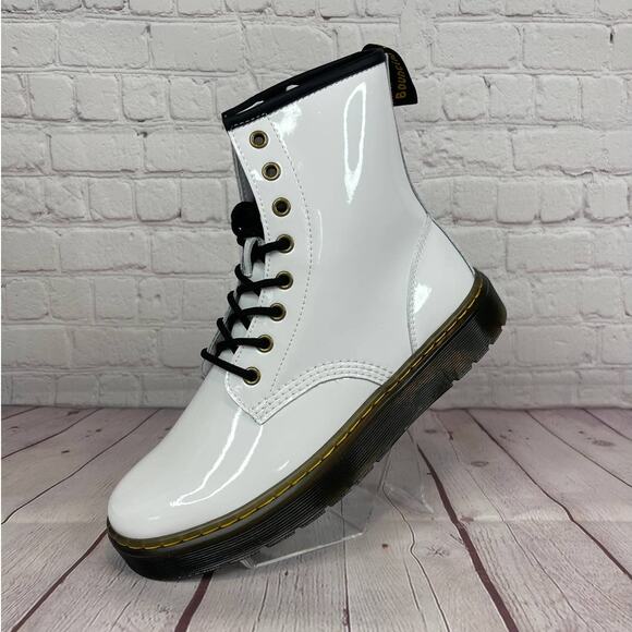 Dr. Martens 1460 Zavala Patent Leather Combat Boots Mens Size 8/Women’s Size 9 - Picture 3 of 10